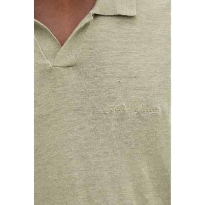 Les Deux тениска с яка мъжка с лен Emmanuel (1001298)