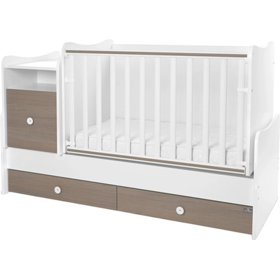 Lorelli Трансформиращо се детско легло Lorelli - Trend Plus, бяло и кафе (10150590042P)