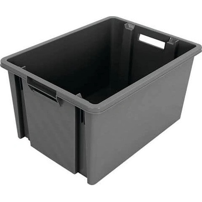 NovaBac, Stohovatelný plastový box šedý, 54 l