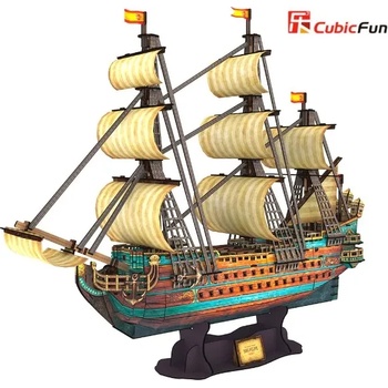 CubicFun 3D пъзел с 248 части CubicFun - Кораб The San Felipe