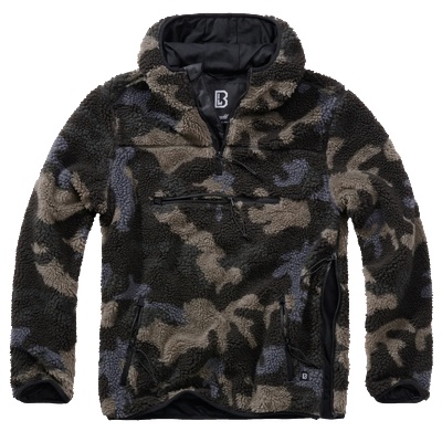 Brandit Мъжко пухкаво яке в тъмен камуфлаж Brandit Worker PulloverBW-5023-4 - Тъмен камуфлаж, размер XXL
