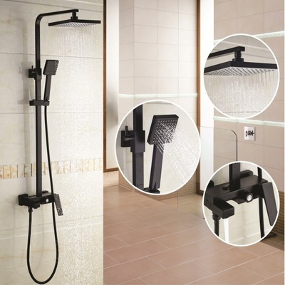 Inter Ceramic Тръбно окачване ict 6891b matt black