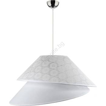 Duolla - Пендел COCO 1xE27/40W/230V Ø 50 см бял (DU8845)