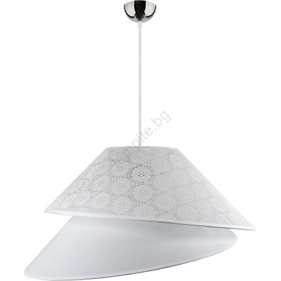 Duolla - Пендел COCO 1xE27/40W/230V Ø 50 см бял (DU8845)