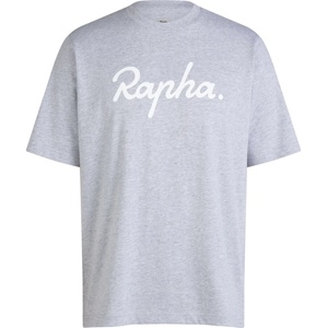 Rapha Мъжка тениска Rapha Cotton T-Shirt Large Logo T-shirt - Grey / White (216-7082-0512)