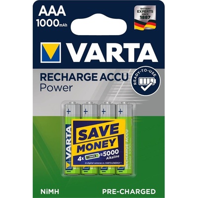 VARTA Recharge Accu Power AAA 1000 mAh 4ks 5703