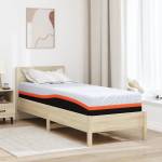 vidaXL Матрак Бяло и сиво 80 x 200 cm Жакардова материя (4106300)