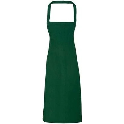 Premier Workwear Zástěra s laclem z biobavlny bez kapsy PR102 Bottle Pantone 560 60x87cm