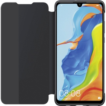 Huawei Оригинален калъф за Huawei P30 Lite - Flip View Cover - Черен