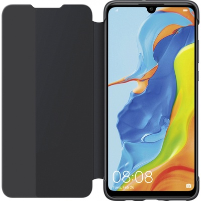 Huawei Оригинален калъф за Huawei P30 Lite - Flip View Cover - Черен