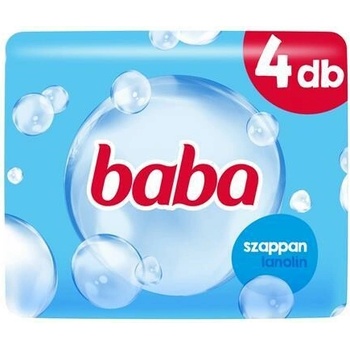 BABA Mydlo, lanolínové 4 x 90 g