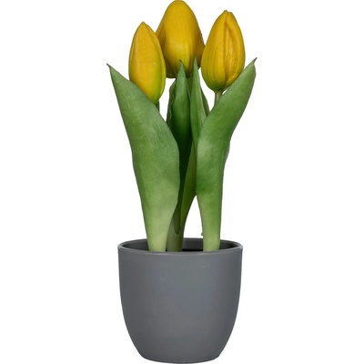 Gasper Gasper Umelé tulipány v kvetináči, žlté