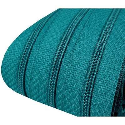 Zips špirálový 3 mm metráž pre bežce typu POL Farba: 275 zelený tyrkys - tmavý