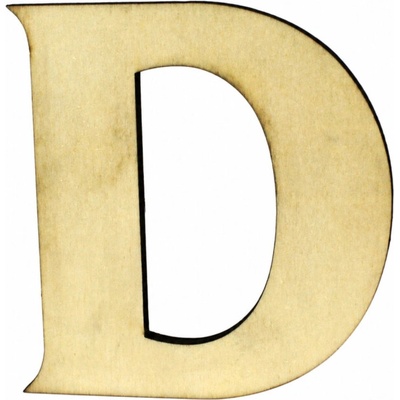 Domové číslo DREVO písmeno "D" drevo