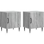 vidaXL Нощен шкаф 2 бр. Сива сонома 43 x 34, 5 x 50 см (894808)