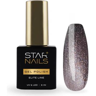 Polish Elite Line Uv Led gel Cat Eye Moondust dymovo šedý gel lak 015 6ml