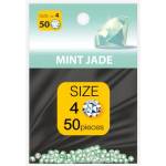  Декоративни камъчета за маникюр mint jade, 1.6 мм ss4, der3224, пакет 50 бр (der3224)
