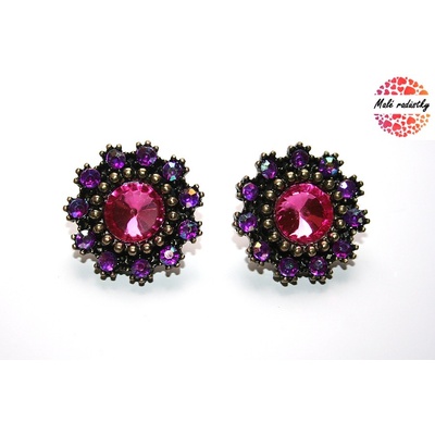 Fashion Jewerly Fialové kytičky 207