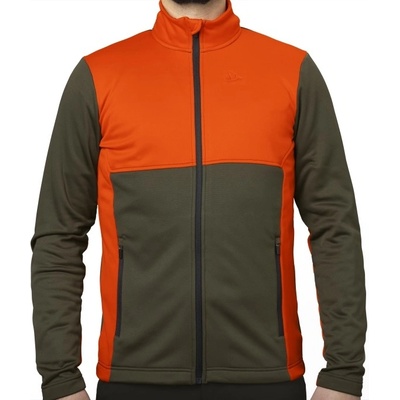 Mikina Seeland Elliote fleece pine green/hi-vis orange