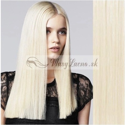 Platinové blond Clip in vlasy na predĺženie 70-73 cm