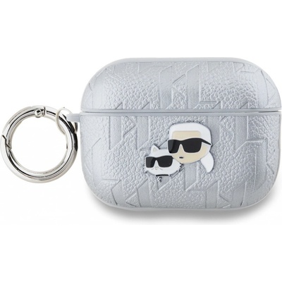 Karl Lagerfeld PU Embossed Karl and Choupette Heads Puzdro na AirPods Pro 2 KLAP2PGKCPS