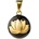 Bola Медальон за бременни Бола - Black with gold lotus (VK930)