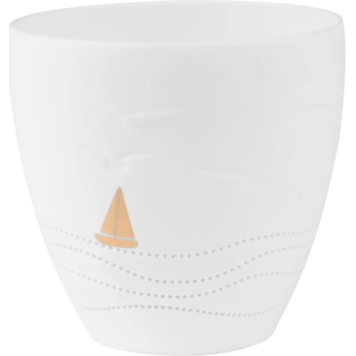 räder Porcelánový svícen Boat, bílá barva, porcelán