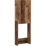 vidaXL Тоалетна Шкаф DELFT Старо дърво 66 x 25, 5 x 190 см (897143)