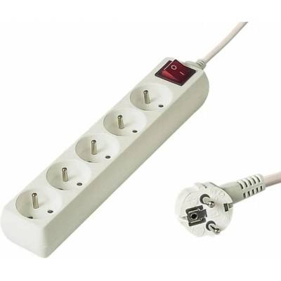 Power strip PremiumCord 5 sockets 10 m white (pp5k10)