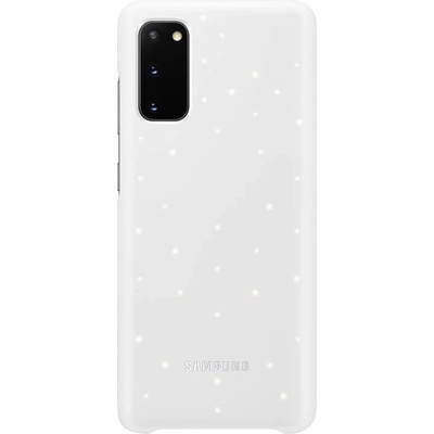 Samsung LED Cover EF-KG980CW - оригинален заден кейс, през който виждате информация от Samsung Galaxy S20 (бял)