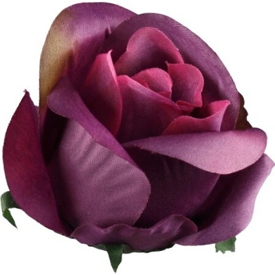 Umelá ruža puk purpurová 8 cm