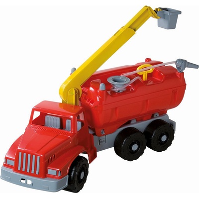 Androni Giant Trucks hasičký vůz s plošinou a funkční stříkačkou 74 cm