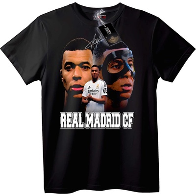 NOONEBRAND Тениска фенове на Real Madrid - M, Black