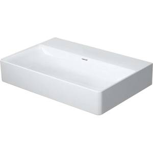 Duravit DuraSquare - Умивалник 60x40 см, без преливник, без отвор за смесител, DuraCeram, бял 2356600070 (2356600070)