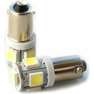 Rabel 24V BA9S T4W T5W 5 smd 5050 bílá