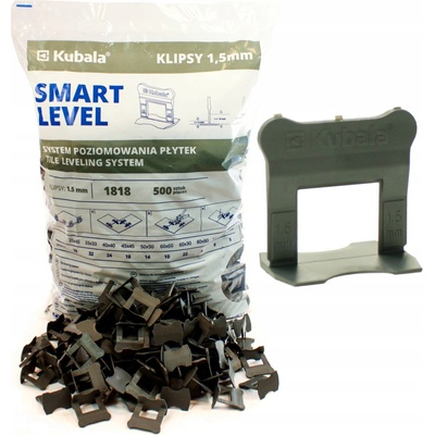 Klíče/klipy pro nivelaci dlažby Kubala 500 ks 1,5mm 1818