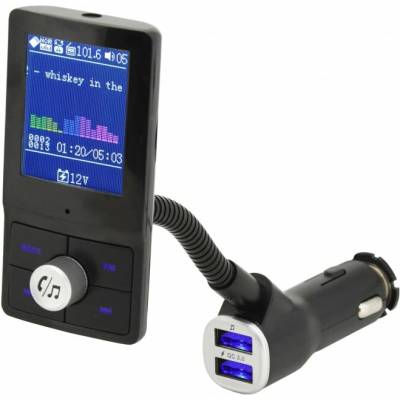 Hands free FM transmitter LCD COLOR 07722