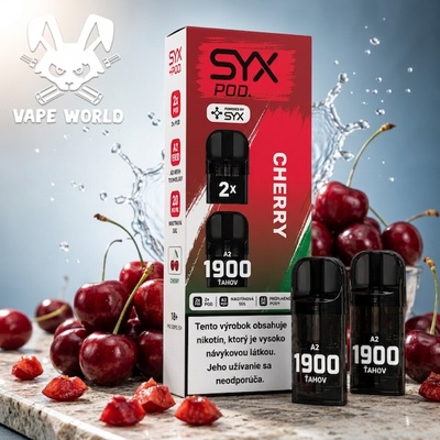 SYX Bar POD cartridge Cherry 20 mg 2 ks