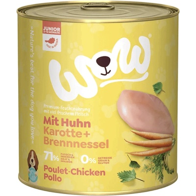 WOW Kuřecí s karotkou Junior 800 g