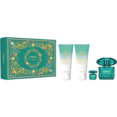 Versace Versace Crystal Emerald EDP 90 ml + EDP 5 ml + sprchový gél 100 ml + tělové mléko 100 ml