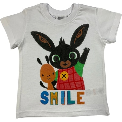 Setino Тениска за момчета - Bing Smile бяла Размер - деца: 122