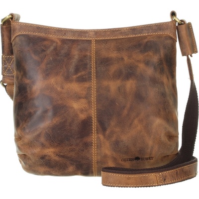 Greenburry kožená crossbody kabelka 1655A-25 hnědá