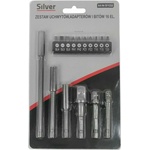 Silver Държачи и адаптери за битове комплект 16 бр. 67425 (s11222)