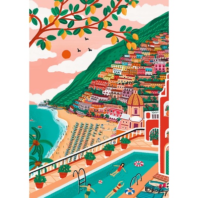Trefl The Art of Colour 1000 Positano Taliansko