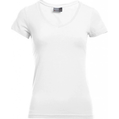 Promodoro Slim Fit s výstřihem do V Bílá