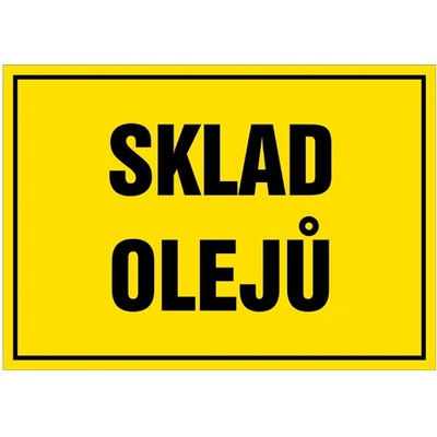 Značka Sklad olejů, samolepicí fólie, 210 × 297 mm BZ FET17