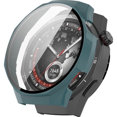 VSETKONAMOBIL 91987 PC FULL COVER Plastový kryt so sklom pre Huawei Watch GT 5 Pro 46mm zelený