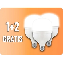 V-TAC LED žiarovka E27, T80, 20W, 2060lm, 160°, IP20, 1+2 Denná biela