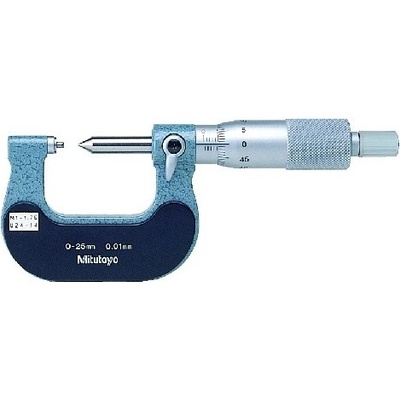 Mitutoyo Třmenový mikrometr na měření závitů 25-50 mm závit 0,6-0,9 mm / 44-28 TPI 125-107