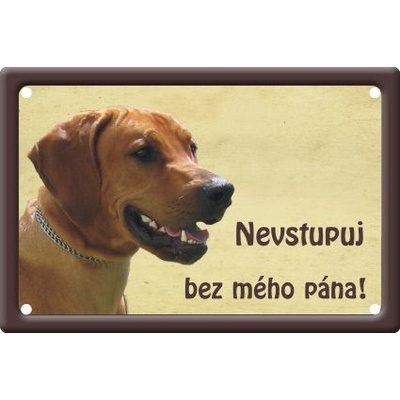 Plechová psí cedule - Rhodéský ridgebak II.